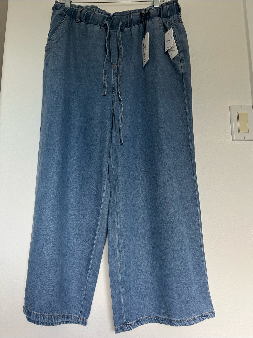 Velvet Heart Light Blue Wide Leg Drawstring Jeans
